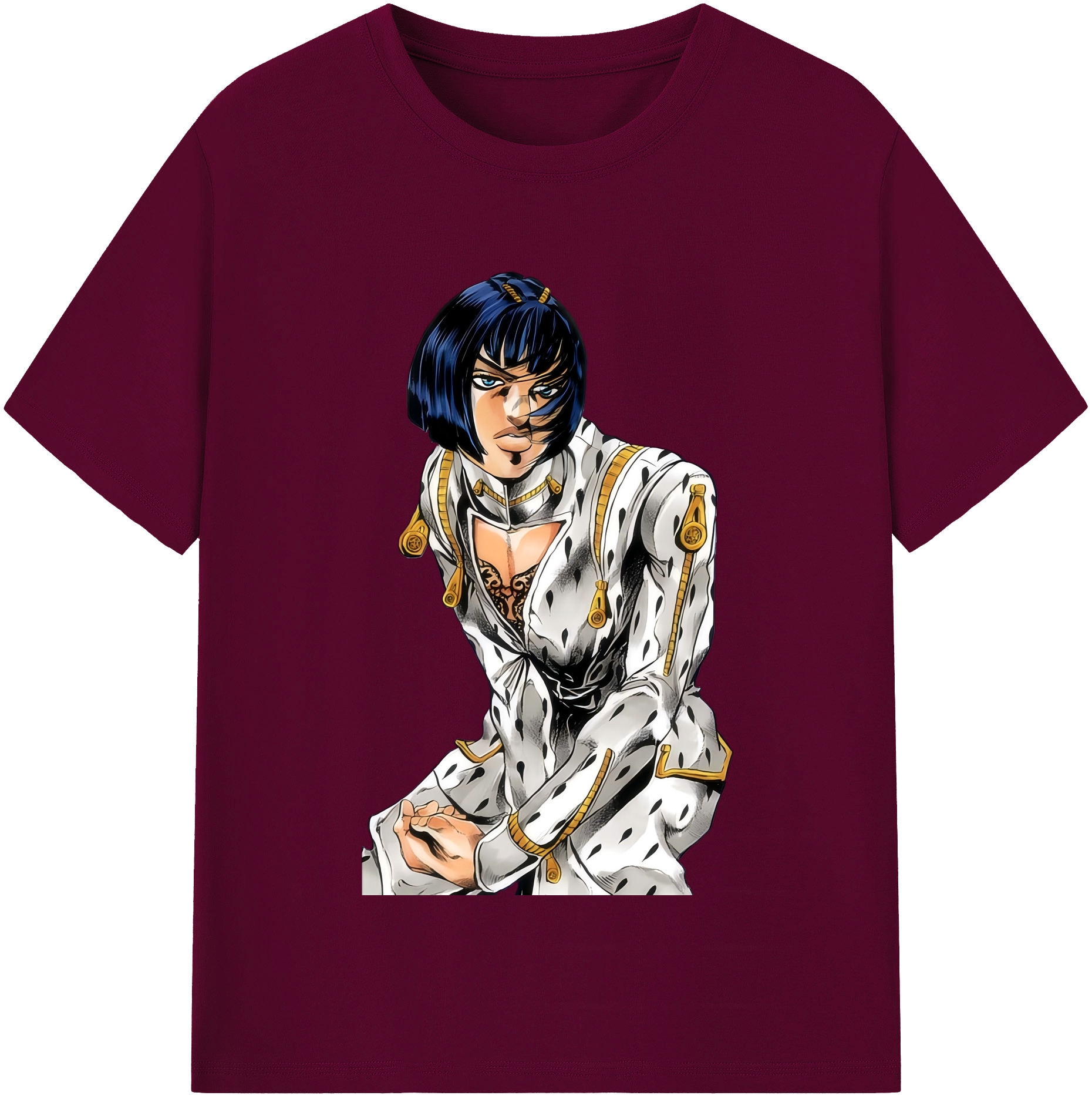 （画像用） ジョジョの奇妙な冒険 ブローノ?ブチャラティ JoJo's Bizarre Adventure Bruno Bucciarati レディースカジュアルプリントTシャツ（綿100％）